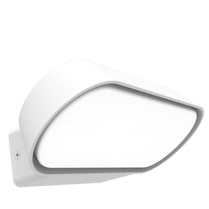 CLA Lighting Surface Mounted Exterior LED Wall Light IP65 Large White