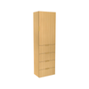Lugna 2048 x 600 x 380mm Sand 3 Shelf 4 Drawer Right Hinged Door Storage Cabinet