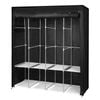 Levede Fabric Wardrobe Closet - Black