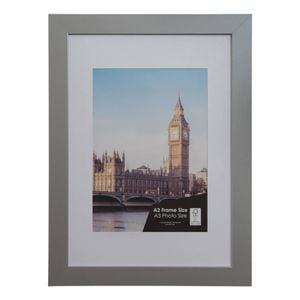 home+wares A2 with A3 Opening Silver Cosmopolitan Poster Frame - pack of 4
