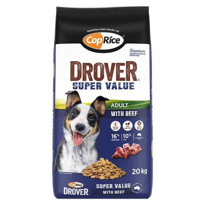 CopRice Drover Dog Food All Natural Beef Vitamins and Minerals 20kg
