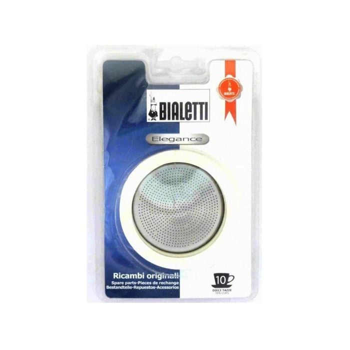Bialetti Silicone Ring Gasket + Filter Plate For SS Percolator - 10 Cup
