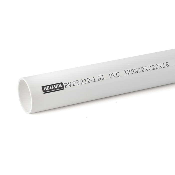 Holman 32mm x 1m Class 12 PVC Pressure Pipe