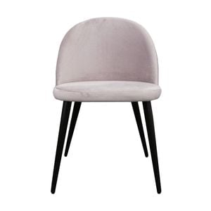 Emilie 4pcs Set Dining Chair Premium Velvet Fabric Upholstery Beige