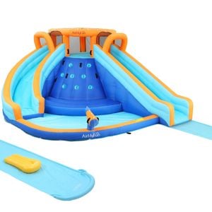 AirMyFun Kids Inflatable Pool  Double Slide Park Jumping Castle 465X390CM