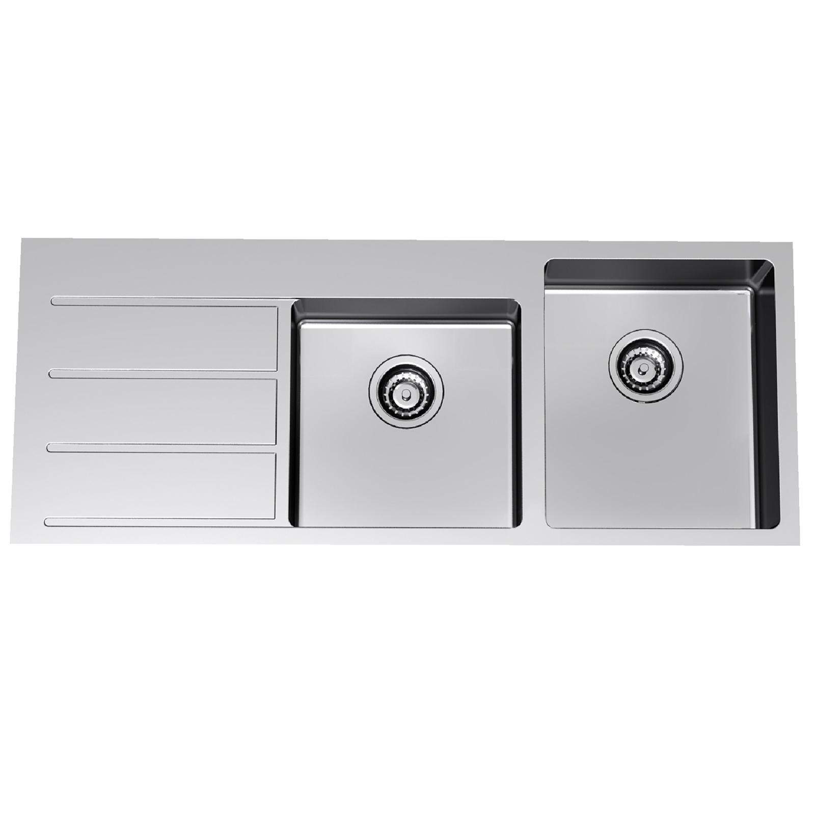 Clark Evolution 1.5 Right Hand Bowl Stainless Steel Square Sink NTH thumbnail 2