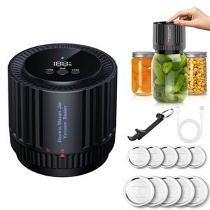 Catzon Electric Mason Jar Vacuum Sealer Kit Can Opener Food Storage