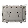HPM ARTEOR Double Powerpoint With Autoswitch - No Coverplate - Magnesium