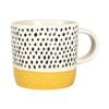 Nicola Spring Dipped Spot Stoneware Coffee Mug - 385ml