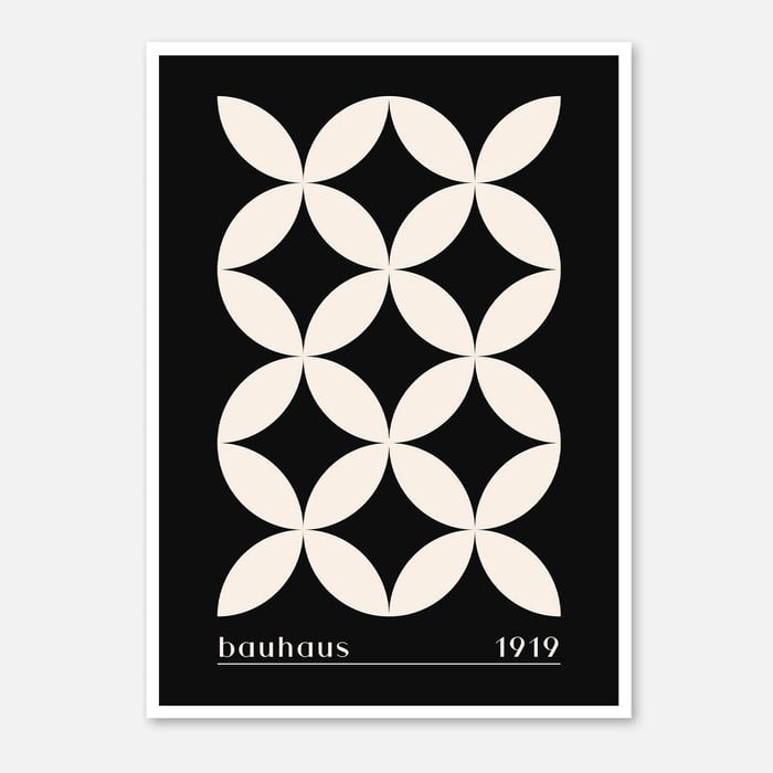 Galrie Bauhaus 1919 Geometric Abstract Art Print for Modern Decor, Poster Only, A0 84 x 119cm (33 X 47inch)