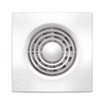 HPM 150mm Wall Exhaust Fan Square with Humidity Sensor