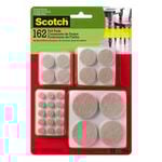 Scotch® Beige Value Pack Felt Pads - 162 Pack