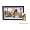 FireFly Frameo 15.6In Wi-Fi Digital Photo Frame Remote Display - Dark Wood
