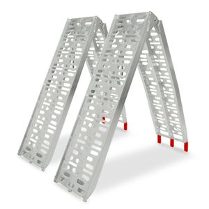 Kartrite 2x Aluminium 2300 x 280mm Heavy Duty Folding Loading Ramps