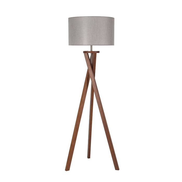 Lexi Lighting Easel Floor Lamp - Walnut