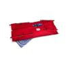 Sweet Goodbye COCOON - Soft Pet Casket - Burial & Cremation Ceremony Kit (Classic Cotton) | Red/Blue, XL