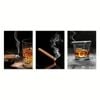 3pcs Vintage Art, Retro Poster Bar Print 100% Australian Made 3 x 40x60cm (Metal Print)