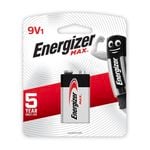 Energizer Alkaline Max 9V Battery - 1 Pack
