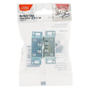 Taskmaster 47mm Zinc Plated Box Roller Catch - 2 Pack