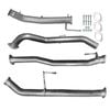 Ignite Exhausts Turbo Back For Nissan D23 Navara Np300 3" With Straight Pipe Only Raw Aluminised Steel