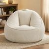 Advwin Bean Bag Chair Corduroy Lazy Sofa Lougne Seat Beige