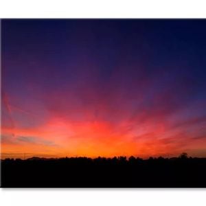 Beautiful Landscape of Dusk in County  Print 100% Australian Made 75 x 50cm  (Stretched)