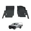 AUSGO Car Floor Mats for Volkswagen Amarok 2H Single Cab 2009-2022 All-Weather Floor Liners