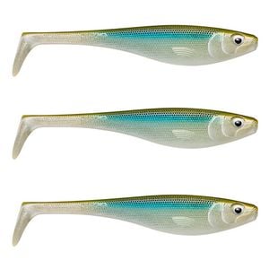 3x Rapala Soft Peto 18cm Paddle Tail Shad Lures - Smelt On The Beach