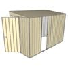 Build-a-Shed 1.5 x 3 x 2m Single Sliding Side Door Skillion Shed - Cream