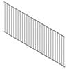 ProtectorAl 1201 - 2400 x 1200mm Palladium Silver Raked 16-30º Flat Top Pool Fence Panel