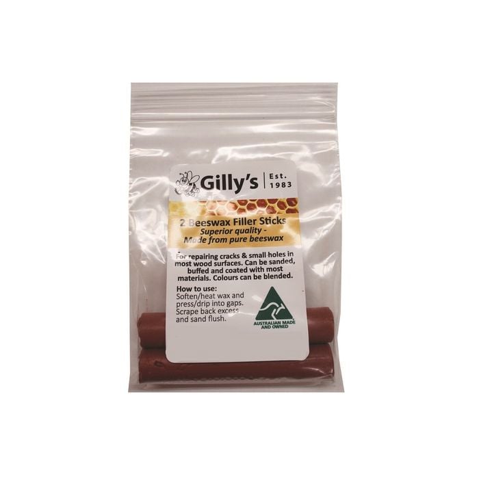 Gilly's Red Brown Beeswax Filler Sticks - 2 Pack