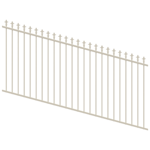 ProtectorAl 1201-2400W x 1200H Surfmist Spear Top Pool Fence Panel Raked Up to 15º