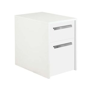 Maestro Furniture Sheridan 2-Drawer Mobile Pedestal Filing Cabinet - White
