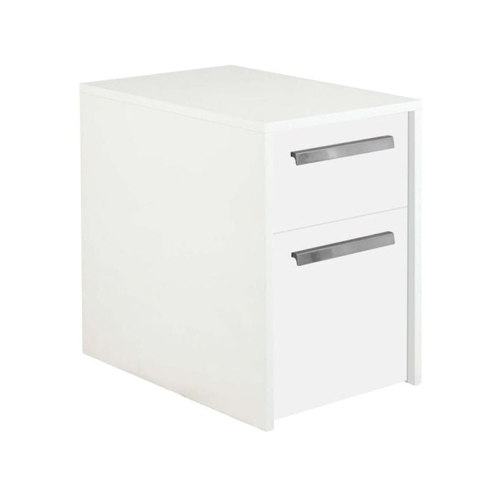 Maestro Furniture Sheridan 2-Drawer Mobile Pedestal Filing Cabinet - White