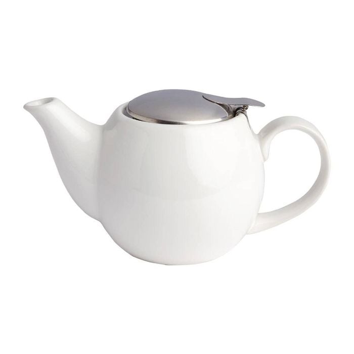 Olympia Teapot Cafe White 510ml 1 Pack Commercial Kitchen Tableware