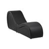 Oikiture Sofa Couch S-shaped Seat Chaise Lounge Yoga Bed Black