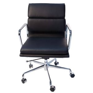 Sk Designer Living | Replica Eames Mid Back Soft Pad Management Desk / Office Chair - Black