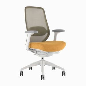 Desky Coilflex Ergonomic Office Chair - Yellow With No Headrest