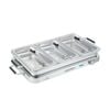 Costway 2-in-1 Stainless Buffet Serving Tray Electric Food Warmer Silver