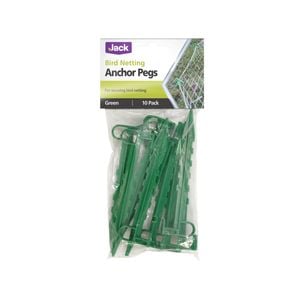 Jack Pest Deterrent Bird Netting Anchor - 10 Pack