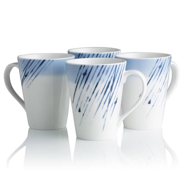 Noritake Hanabi 4 Piece Mug Set 355ml Blue & White