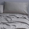 Canningvale Carrara King Bed Fitted Sheet Set Alessia Bamboo Cotton Perla Grey