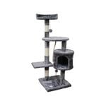 Furtastic 110cm Cat Tree Scratching Post - Silver Grey
