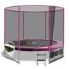 Oz Trampolines Summit Round 8 Ft. Above Ground Trampoline - Pink