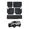 AUSGO Boot Liner Back Seat Protector Set for Toyota LandCruiser Prado 250 Series 7-Seat 2024-Onwards Cargo Mat Kick Mats