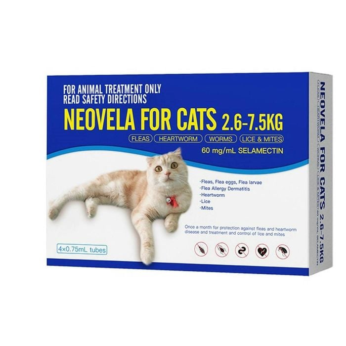 Neovela For Cats 2.6-7.5kg 4pk (Revolution equivalent)