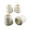 Surface Gard 16mm White Round External Rubber Chair Tips - 4 Pack
