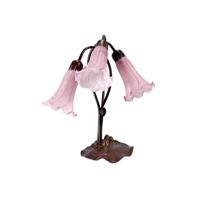 G&g Triple Lily Lamp Purple