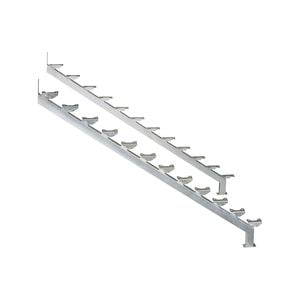 Galintel 12 Tread Galvanised Steel Dual Stair Stringer - 2 Pack