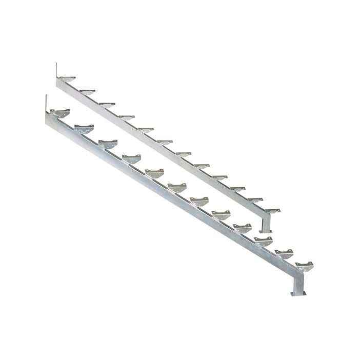 Galintel 12 Tread Heavy Duty Galvanised Steel Stair Stringer - 2 Pack